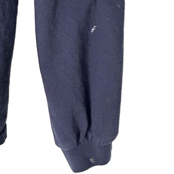 Navy Blue Long Sleeve Women's Tee Shirt Size Medium - Picture 3 of 3